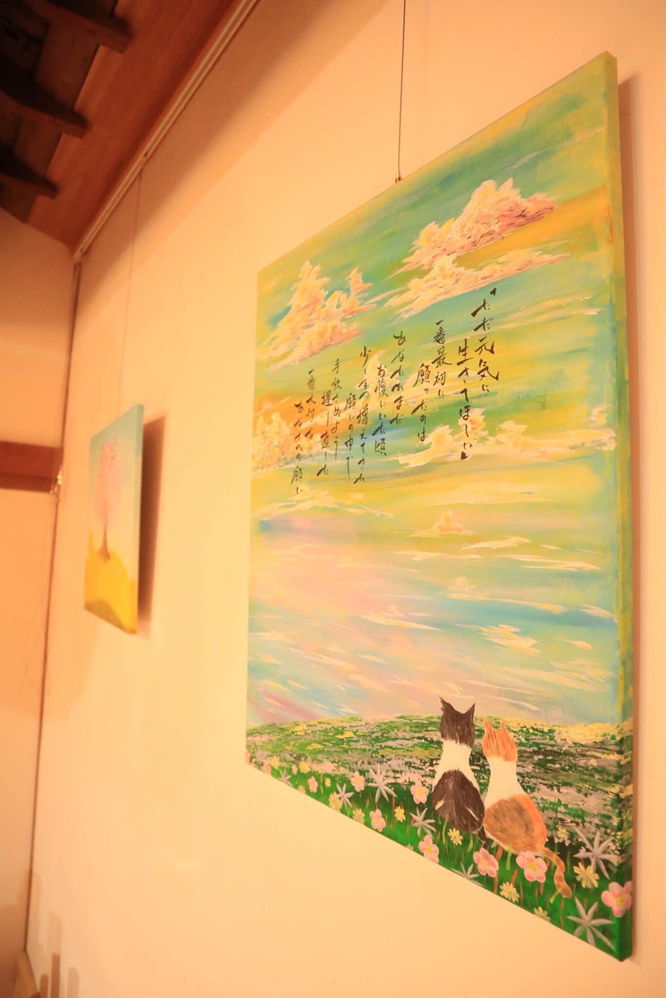 詩画作家ふじ,個展,manma,大津,三井寺